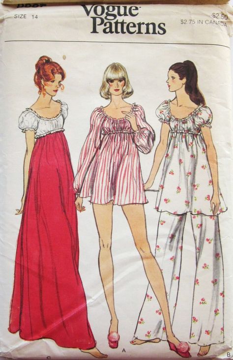 Vintage Clothes 70s, Vintage Clothes Patterns, Pants Sewing, Pants Sewing Pattern, Vintage Dress Patterns, Vogue Sewing Patterns, 1970s Fashion, Moda Vintage, Vintage Vogue