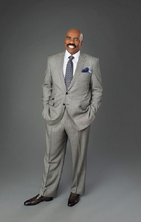 Steve Harvey Steve Harvey Suits, Harvey Outfits, Best Man's Outfit, Stylish Mens Suits, Blazer Outfits Men, Upscale Fashion, Gents Kurta, Winter Suits, Radio Host