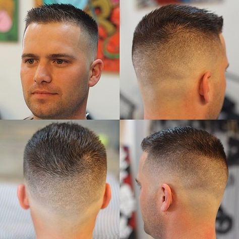 slick Army Haircut, Military Haircuts Men, Black Haircut Styles, Military Hair, High And Tight Haircut, Short Fade Haircut, Military Haircut, Trendy Mens Haircuts, Haircut Men