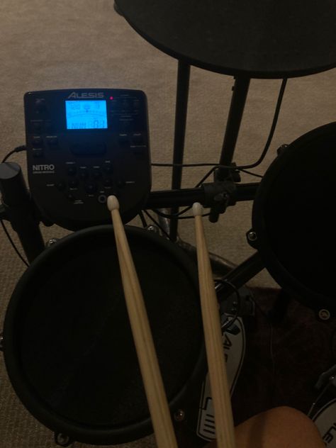 Drum Astetic, Electric Drum Kit Aesthetic, Electric Drum Set Aesthetic, Electric Drums Aesthetic, Playing Drums Aesthetic, Drum Kit Aesthetic, Drum Set Aesthetic, Drummer Aesthetics, Drums Aesthetic