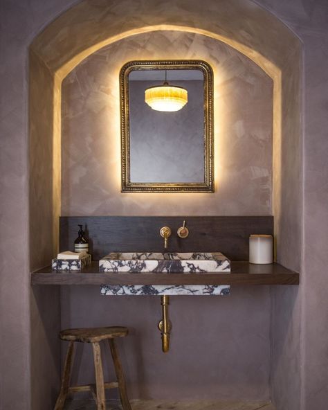 Portola Paints & Glazes portolapaints Lime Wash in Simmer Down color Marble Vessel Sink, Marble Bathroom Vanity, Jake Arnold, Portola Paint, Calacatta Viola Marble, Viola Marble, Bathroom Vanity Sink, Calacatta Viola, Wall Mount Sink