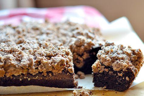 Chocolate Crumb Cake Recipe, Chocolate Crumb Cake, Mountain Terrace, Crumb Cake Muffins, Crumb Cakes, Crumb Coffee Cakes, Crumb Recipe, Sunday Morning Breakfast, Chocolate Crumbs