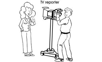 Print off this colouring page of our TV reporter and your kids will enjoy this and other FREE printable colouring pages and activities created for them. Colouring Pages For Kids, Printable Colouring Pages, Community Workers, Free Drawing, Printable Colouring, Colouring Page, Coloring Markers, Free Printable Coloring, Free Printable Coloring Pages