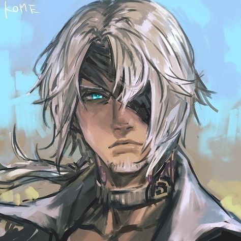 Eyepatch Character Design, Thancred Ffxiv, Thancred Waters, Ffxiv Thancred, Evelynn League Of Legends, Final Fantasy Artwork, Roleplay Characters, Final Fantasy Art, For Journal