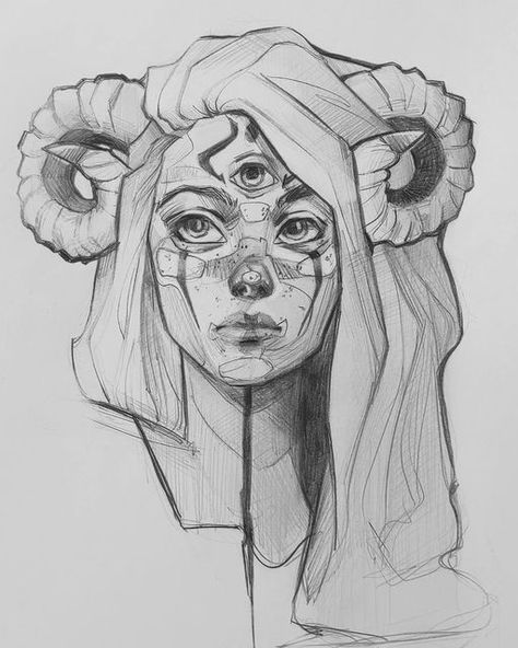 Léa Wai on Instagram: "From start to finish. Swipe for the full process 👉🏼👉🏼 😈 Here is a little step by step of this demon girl : 1️⃣ Step 1 : blocking the main features 2️⃣ Step 2 : drawing the outline of the face hair and horns 3️⃣ Step 3 : partially erasing to do the linework. Make sure to vary your lines to add depth to your drawing. 4️⃣ Step 4 : blocking the shadow areas of the face 5️⃣ Step 5 : getting darker with the hatching to add some 3D dimension to the drawing 6️⃣ Step Portrait Procreate, Doodle Challenge, Shadow Drawing, Monster Characters, Fantasy Drawings, Face Sketch, Demon Girl, Portrait Artist, Art Challenge