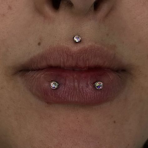 WE’RE LOVING THIS UNIQUE DOUBLE ASHLEY PIERCING 💎  PIERCED BY @vivipiercings  Soho, Union Square, and Williamsburg  11AM-9PM 7 DAYS A/W🕘 WALK-INZ OR BOOK ONLINE..📕 TATTOOS & PIERCINGS, NO ATTITUDE, NO MISERABLE HOOPS TO JUMP THROUGH....🚫 WALK-INZ WELCOME OR BOOK ONLINE AT ⚔️livebytheswordtattoo.com⚔️ . . . . #livebythesword #ashleypiercing #lippiercing #piercingnyc #lippiercings Stretched Conch Piercing, Double Ashley Piercing, 3 Lobe Piercings, Ashley Piercing, Stretched Septum, Pin Up Tattoos, Lobe Piercing, Nail Tattoo, Conch Piercing