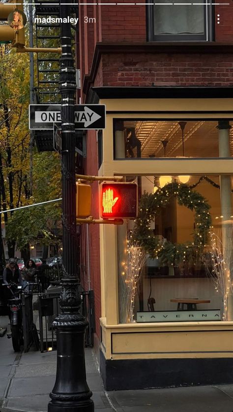 New York street in December Christmas lights inspo aesthetic moodboard lifestyle fashion places Christmas In Nyc Aesthetic, New York Christmas Aesthetic, Peppermint Coffee, Norway Winter, November Wallpaper, Wild Photography, December Christmas, Nyc Aesthetic, Aesthetic Moodboard