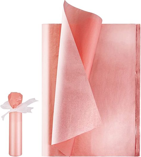 Amazon.com: Larcenciel Rose Gold Tissue Paper Bulk, 100 Sheets Metallic Gift Wrapping Paper and Art Supplies Perfect for Wedding,Gift Bag,Birthday Party, DIY Crafts,Mother's Day -19.8 X 13.9 inch (Rose Gold 100PCS) : Health & Household Wrap A Gift, Gift Tissue Paper, Rose Gold Colour, Gold Tissue Paper, Pink Wrapping Paper, Decorated Gift Bags, Wedding Gift Bags, Crafting Paper, Party Card