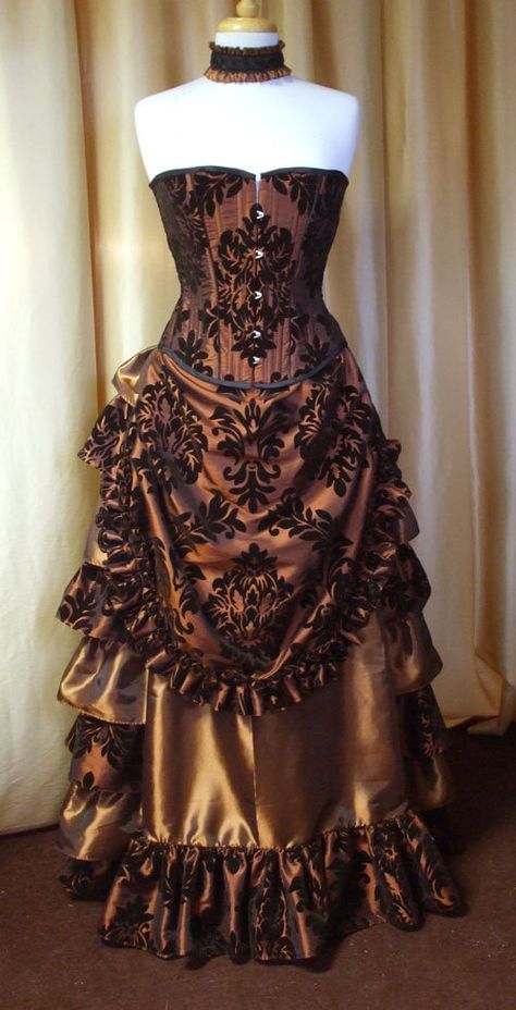 Gothic Fashion Victorian, Mode Steampunk, Steampunk Couture, Victorian Corset, Fashion Goth, Steampunk Dress, Steampunk Wedding, Gothic Design, Victorian Steampunk