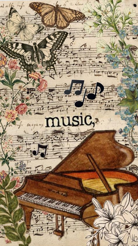 Music Widget Ideas, Music Paper Aesthetic, Old Sheet Music Aesthetic, Music Aesthetic Notes, Music And Reading Aesthetic, Aesthetic Piano Wallpaper, Piano Notes Aesthetic, Piano Sheet Music Aesthetic, Piano Aesthetic Vintage