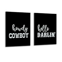 Cowgirl Wall Decor, Western Room Decor, Bedroom Western, Western Canvas, Western Room, Hd Prints, Hello Darlin, Western Wall Decor, Western Rooms