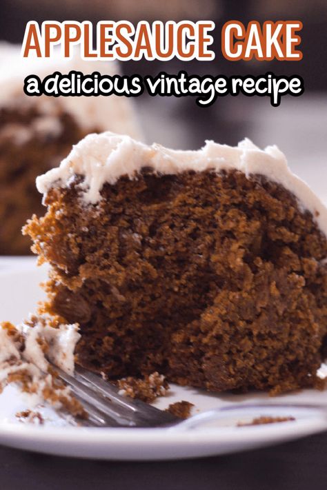 Molasses Bundt Cake, Molasses Cake Old Fashion, Applesauce Cake Old Fashioned, Applesauce Raisin Cake, Applesauce Bundt Cake Recipe, Fresh Apple Recipes, Cakes Made With Oil, Applesauce Recipes, Apple Bundt Cake Recipes