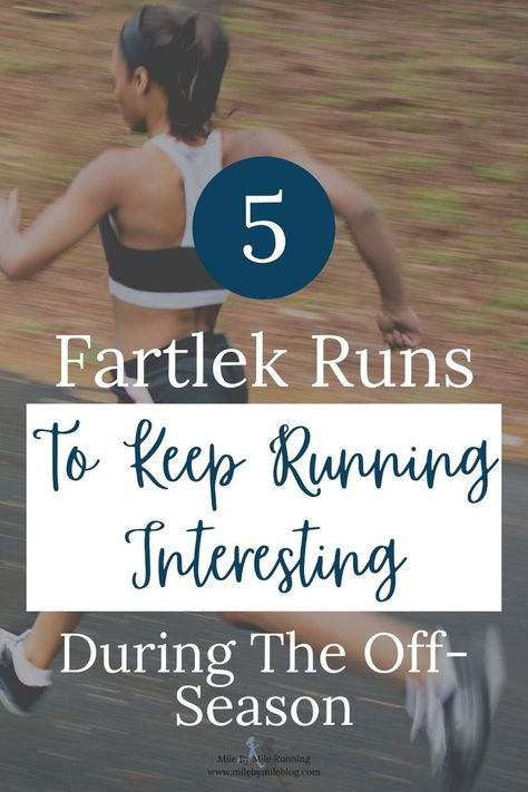 There are endless ways to incorporate fartlek runs into training and they can help maintain some speed when you're not training while also keeping your runs fun and interesting. I'm going to share 5 variations of fartlek runs to keep running interesting during the off-season. Remember that these can be adjusted in many ways depending on your goals and how much time you have! Workouts For Runners, Fartlek Workout, Weekly Gym Workouts, Marathon Training Motivation, Running Workout Plan, Training For Runners, Runners Motivation, Strength Training For Runners, Strength Workouts