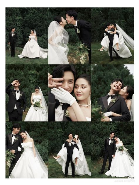 Post Nuptial Photography Photo Ideas, Korean Wedding Pictures, Wedding Day Photoshoot, Unique Prenup Photoshoot Ideas, Pre Wedding Photoshoot Korean, Korean Wedding Photography Photo Ideas, Korean Prenup Photoshoot Ideas, Pre Wedding Concept, Studio Wedding Photoshoot