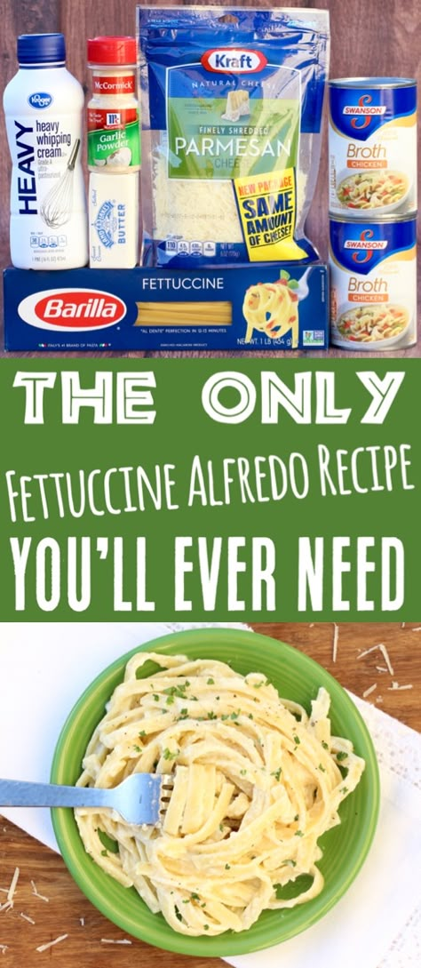 Alfredo Recipe Easy, Fettucini Alfredo Recipe, Fetuccini Alfredo, Fettucini Alfredo, Alfredo Recipes, Beef Recipes For Dinner Easy, Chicken Fettuccine, Fettuccine Alfredo Recipes, Dinner Recipes With Ground Beef