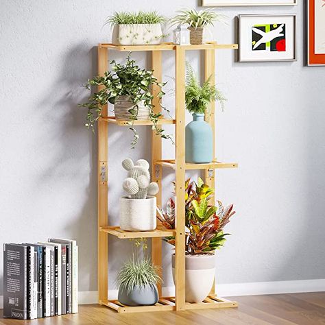 Amazon.com: BAMFOX Bamboo Plant Stand Holder Shelf for Indoor and Outdoor,Tall Plant Shelf & Multi-layer Plant ladder Displayed for Balcony, Garden, Corner Plant Holder and Potted Plant Shelf : Patio, Lawn & Garden Indoor Corner Plant Stand, Potted Bamboo, Tiered Plant Stand, Bamboo Plant Stand, Plant Ladder, Bamboo In Pots, Garden Corner, Tall Plant, Corner Plant