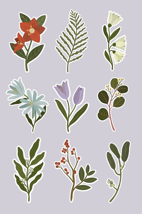 Botanical Stickers, Plant App, Plant Stickers, Embroidered Socks, Peach Background, Crocus Flower, Surreal Artwork, Nature Stickers, Instagram Frame Template