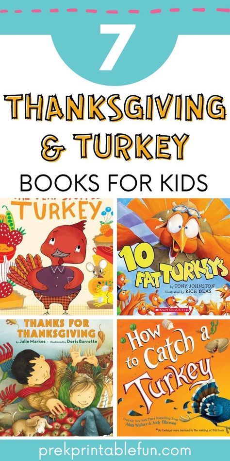 All About Turkeys, Thanksgiving Preschool Theme, Book Turkey, November Books, Thanksgiving Books, Thanksgiving Preschool, Preschool Lesson Plans, Free Preschool, Preschool Books