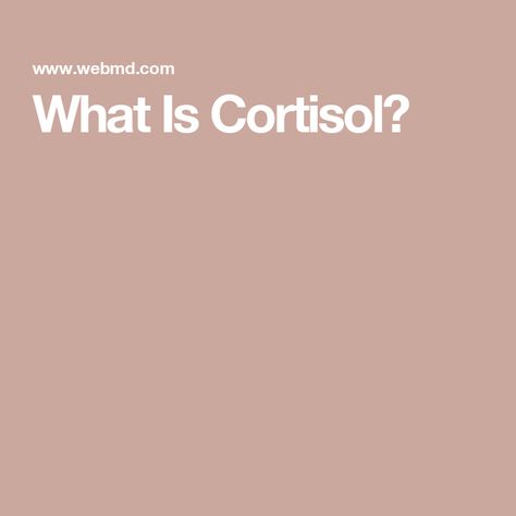 What Is Cortisol? Annual Physical Exam, Cushings Syndrome, Cortisol Levels, Immune Response, Aging Well, Whole Body, Health Problems, Weight Gain, Workout Food