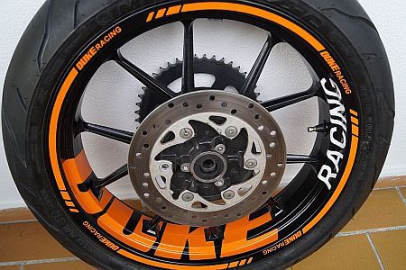 wheelstickers for supermoto rims Ktm Supermoto, Duke Bike, Ktm Motorcycles, Ktm Duke, Motorcycle Design, Cool Bikes, Bmx, Car Wheel, Sticker Set