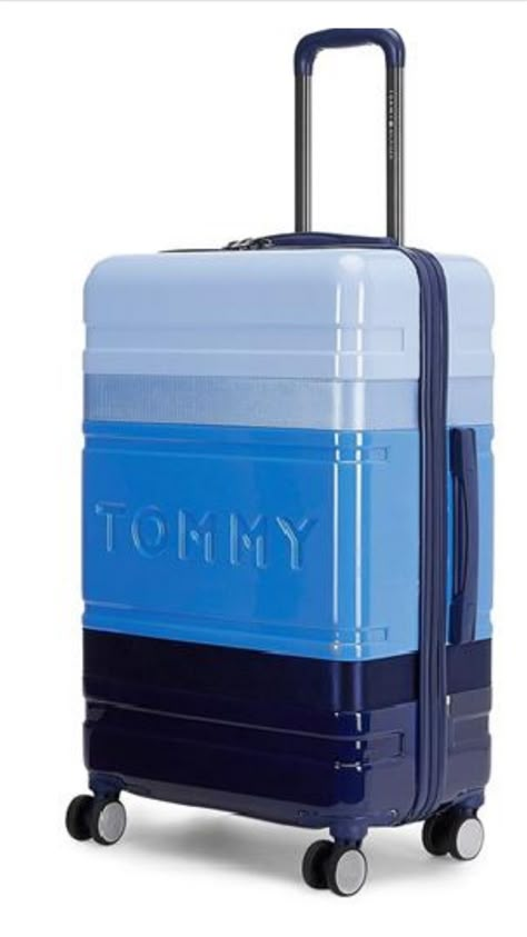 Tommy Hilfiger Luggage, Vibe Blue, Cute Luggage, Best Carry On Luggage, Suitcase Bag, Leather Industry, Packing Ideas, Bag Lunch, Luggage Bags Travel