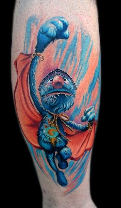 Damn good tattoo work Grover Tattoo, Super Grover, Family Hand Prints, Nikko Hurtado, Worlds Best Tattoos, Street Tattoo, Muster Tattoos, Artists And Models, Inked Magazine