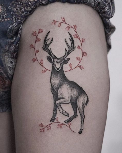 Stag Tattoo Design, Woodland Tattoo, Reindeer Tattoo, Buck Tattoo, Micah Ulrich, Deer Head Tattoo, Elk Tattoo, Doe Tattoo, Deer Skull Tattoos