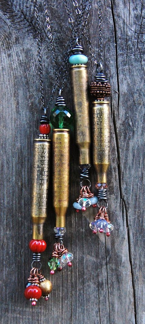 Shell Casings Crafts, Bullet Shell Jewelry, Etching Metal, Bullet Casing Crafts, Shotgun Shell Crafts, Never Assume, Bullet Casing Jewelry, Bullet Crafts, Art Centers