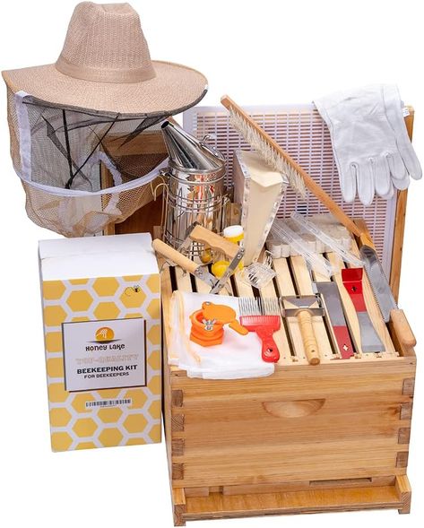 Not a hack but I would love to start a little bee keeping business. This product is safe and easy to use for both beginners and experienced beekeepers.These tools are convenient for beekeepers to check bees, collect honey and other beekeeping activities. See link below Bee Keeper Hat, Bee Smoker, Bee Hives Boxes, Hat Veil, Bee Hat, Beekeeping Tools, Bee Boxes, Bee Hives, Bee Keeping Supplies