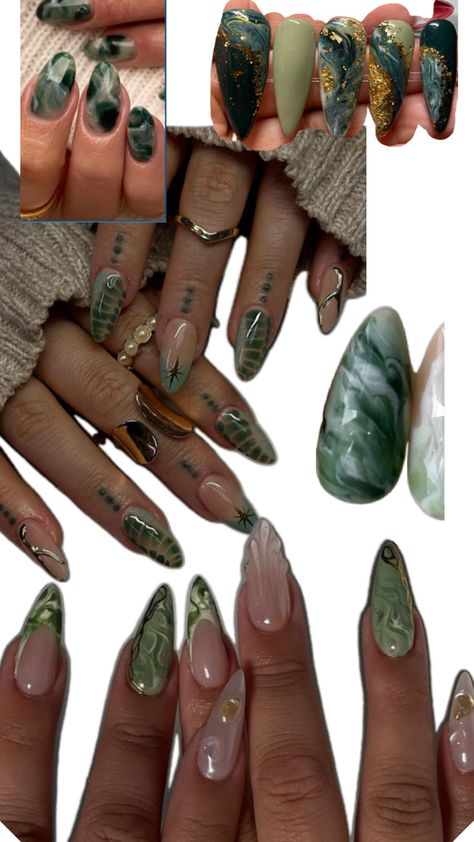 Green fall nails marble gold Fall Nails Marble, Green Fall Nails, Nails Marble, Nails Green, Marble And Gold, Marble Nails, Gold Marble, Green Marble, Fall Nails