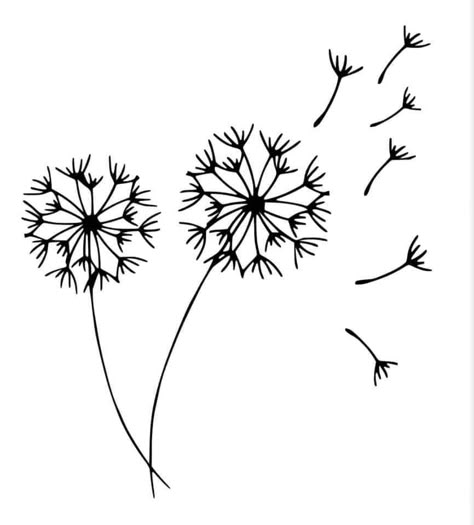 Wild Flower Svg Free, Canvas Embroidery Art, Wild Flower Svg, Dandelion Drawing, Spring Drawing, Floral Doodles, Elements Art, Cricut Art, Flower Pattern Drawing