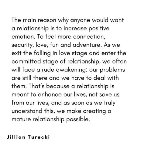 Jillian Turecki on Instagram: “Although the ‘falling in love’ stage of a relationship often feels like we’re being saved from our problems, our problems very much remain…” Relationship Stages, Love Stage, Relationship Lessons, Relationship Therapy, Relationship Psychology, Positive Emotions, Life Partners, A Relationship, The Meaning