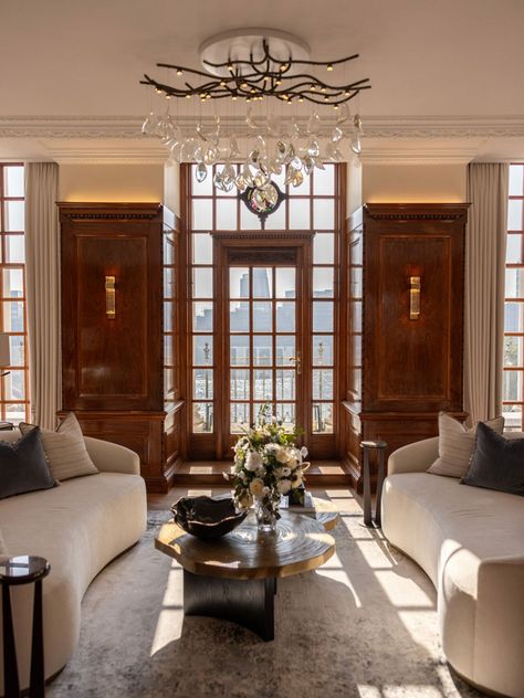 Westminster development 9 Millbank launches The Gainsborough Belgravia London, Portland Stone, Westminster London, London Interior, Silk Wallpaper, Linen Drapes, Luxury London, Four Poster, London Apartment