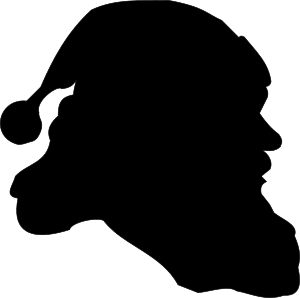 Santa Claus silhouette profile dingbat by @studio_hades, Santa Claus. Christmas Button Art, Christmas Ornament Making, Santa Silhouette, Nutcracker Image, Ranch Christmas, Christmas Silhouettes, Christmas Silhouette, Santa Pillow, Witch Silhouette