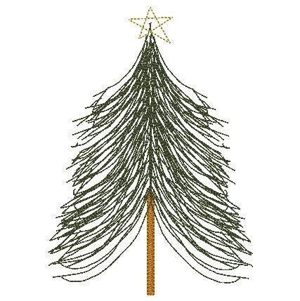 Rustic Embroidery, Farmhouse Embroidery, Embroidery Holiday, Tree Embroidery Design, Christmas Tree Embroidery Design, Christmas Tree Embroidery, Christmas Quilting, Holiday Embroidery, Tree Embroidery