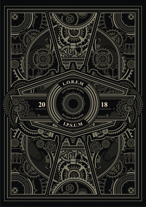 Steampunk Poster, Dvd Covers, Communication Design, Announcement Cards, Poster Template, Psd Templates, Royalty Free Photos, Graphic Design Inspiration, New Pictures