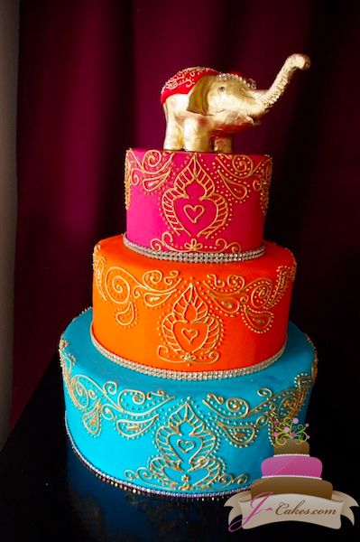 (1021) Gold Henna Scroll Wedding Cake Indian Wedding Cake Topper, Arabian Nights Cake Ideas, Henna Design Cake, Bollywood Cake Ideas, Arabian Nights Cake, Indian Cake Design, Wedding Cakes Indian, Destination Wedding Cake, Bollywood Cake