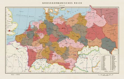 Basically just a remake of my earlier map titled Germania. Hopefully it came out better looking. Finished on 20th of July, 2012 Funky Posters, Imaginary Maps, Germany Map, German History, Europe Map, Alternate History, Old Maps, Fantasy Map, Historical Maps