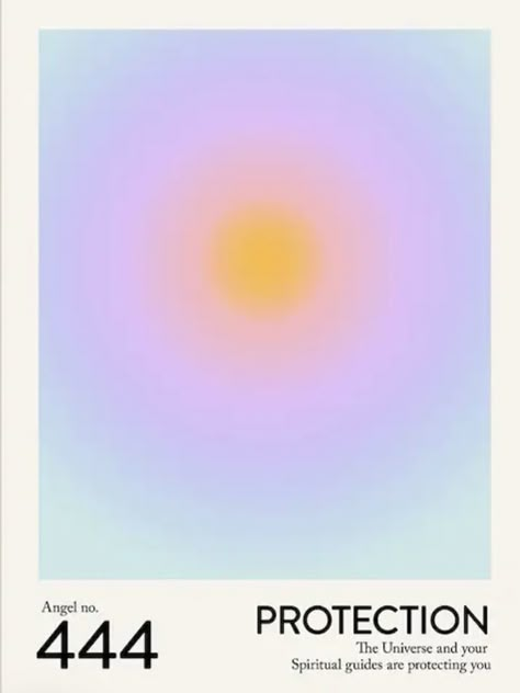 444 Aura Poster, Angle Number Poster, Gradient Angel Number, 888 Aesthetic, 444 Poster, 444 Aura, Angel Number Poster, College Wall Art, Angel Posters