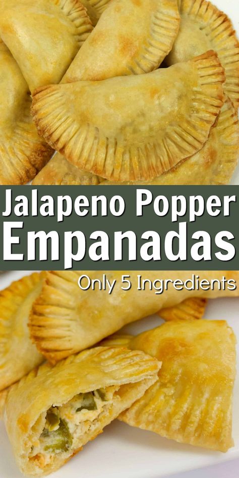 Easy Empanadas Recipe, Stylish Cravings, Baked Empanadas, Hand Pies Savory, Empanadas Dough, Hand Pie Recipes, Jalapeno Popper, Easy Appetizers, Foodie Crush