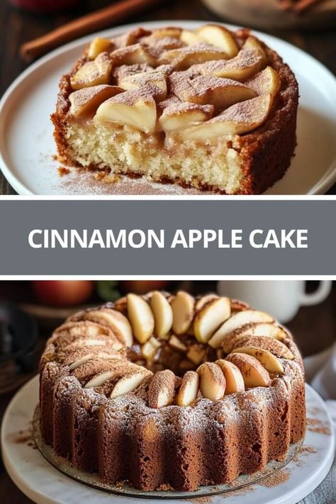 Cinnamon Apple Cake Cinnamon Apple Cake, Cracker Barrel Hashbrown Casserole, Apple Cinnamon Cake, Oven Baked Ribs, Cherry Bars, Pumpkin Delight, Baked Ribs, Comfort Desserts, Cinnamon Cake