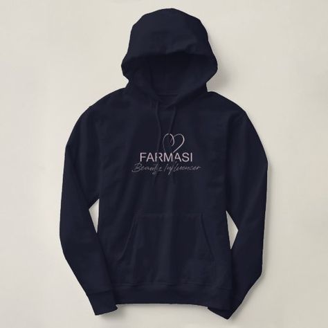 Navy Farmasi Beauty Influencer Hoodie Black Friday Funny, Marvel Logo, Cute Hoodie, Boston Massachusetts, Embroidered Hoodie, Womens Basic, A Design, Casual Wardrobe, Black Hoodie