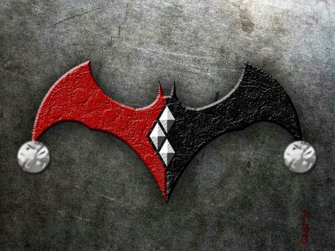 Harley quinn batman symbol Batman Sign, Gotham Girls, I Am Batman, Harley Quinn Art, Im Batman, Nerd Life, The Batman, Joker And Harley Quinn, Super Villains