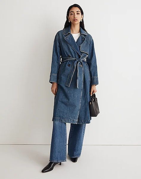 Women's Jackets & Coats: Clothing | Madewell Outerwear Trends, Denim Trench Coat, Winter Must Haves, Clothing Sites, Fall Winter Wardrobe, Classic Coats, Denim Jacket Women, Madewell Denim, Fall 2023