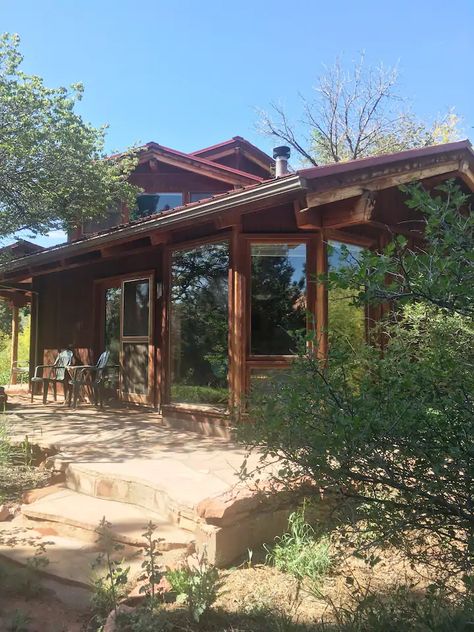 Sedona House, Earthen Home, Arizona Mountains, Arizona Style, Indian Garden, Arizona House, Adobe House, Sedona Az, Natural Cleaners