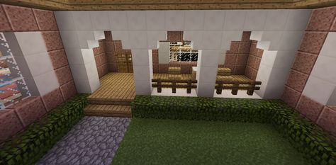 Minecraft House Front Porch with Furniture Minecraft Room Ideas In Game Bedroom, Minecraft Furniture Interior Design, Minecraft Room Ideas In Game, Minecraft Room Ideas, Ps4 Minecraft, Kitchen Minecraft, Minecraft Furniture Ideas, Interior Design Minecraft, Bedroom Minecraft