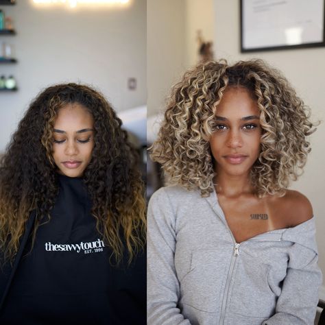 Full Blonding, To Wait, Curly Girl, Natural Curls, Tell Her, Blonde Hair Color, Side By Side, Savannah Chat, Her Hair