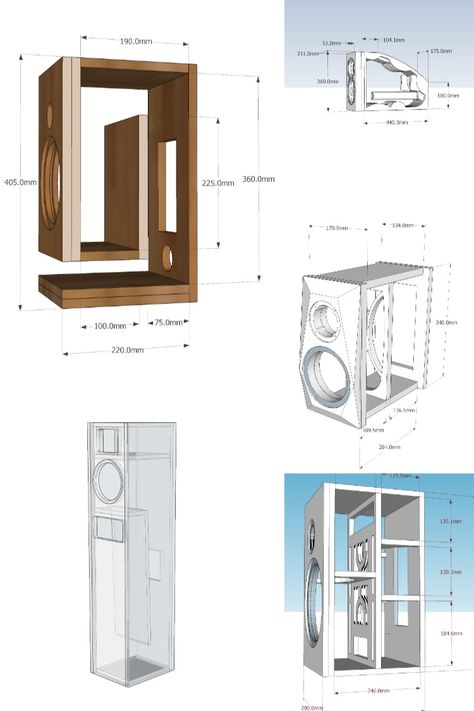 Speaker Box Design Loudspeaker, Speaker Box Design Diy, Speaker Box Diy, Dayton Audio, Make Box, Box Speaker, Speaker Plans, Diy Amplifier, Speaker Projects