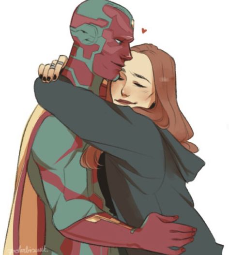 Wanda and vision Marvel Couples, Univers Marvel, Marvel Drawings, Scarlet Witch Marvel, Marvel Fan Art, Wanda And Vision, Marvel Wallpaper, Dessin Adorable, Marvel Funny