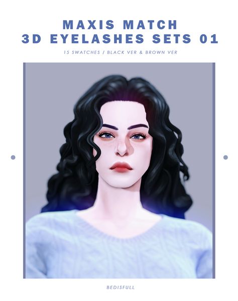 BED_TS4 FM MM 3d eyelashes sets 01 | BED & MUSAE on Patreon Ts4mm Cc, Los Sims 4 Mods, Ts4 Mods, Sims 4 Cc Eyes, Sims 4 Cas Mods, Makeup Cc, Sims Houses, Sims 4 Mm Cc, Sims 4 Body Mods